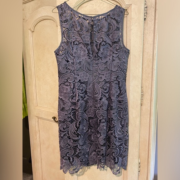 Crochet Dress over silky lining - Picture 2 of 3